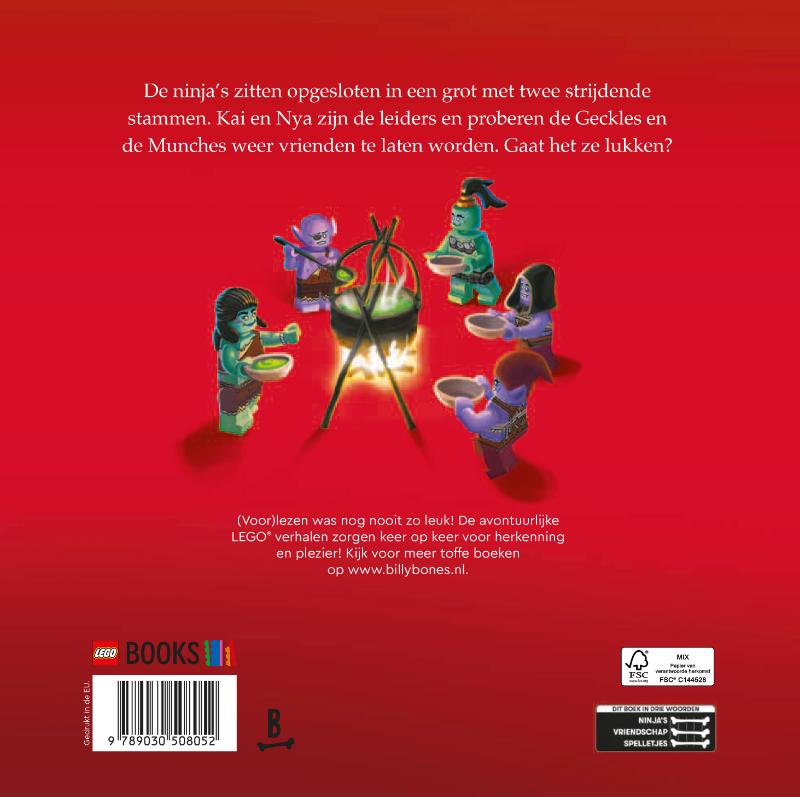 Achterkant van Lego Ninjago - Vriend of vijand?