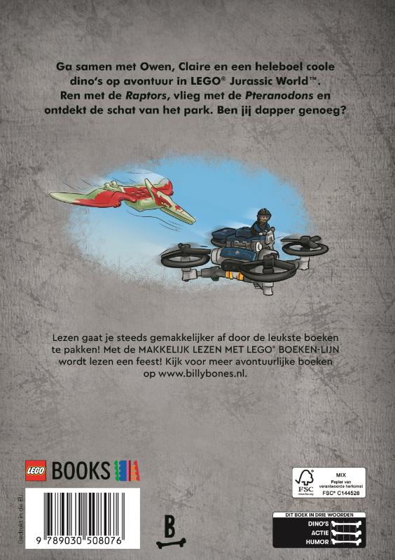 Achterkant van LEGO Jurassic World - Operatie: Overleven