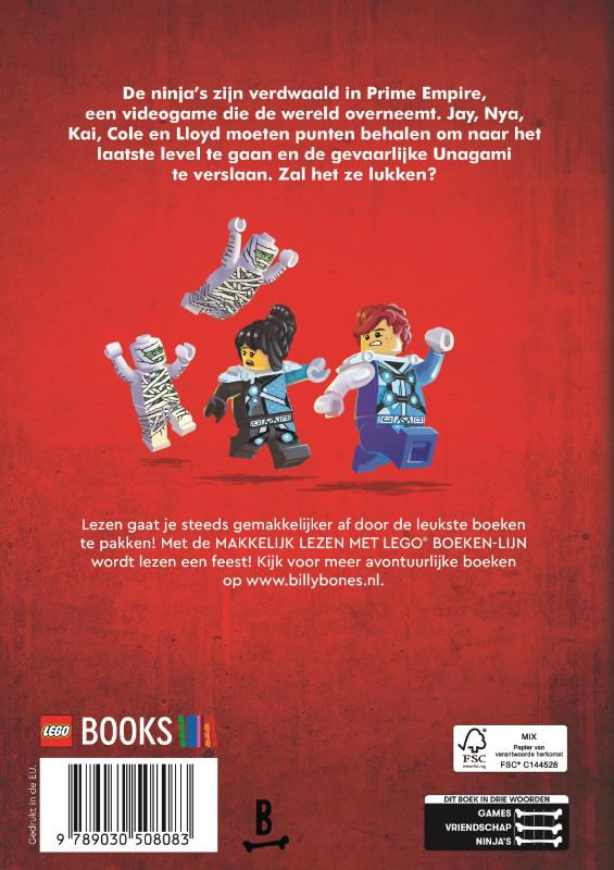 Achterkant van Lego Ninjago: Ninja-gamers!
