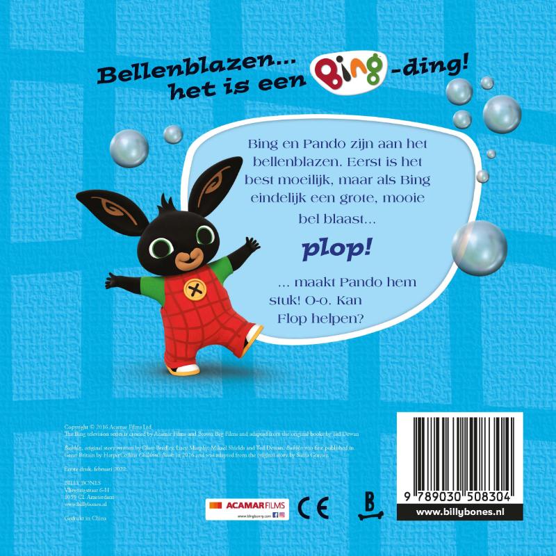 Achterkant van Bellenblazen met Bing