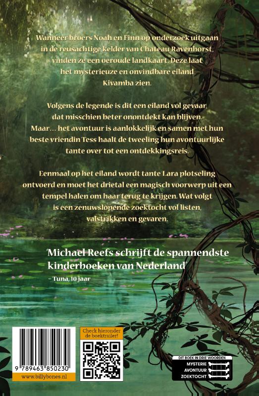 Achterkant van Het verdwenen eiland Kivamba