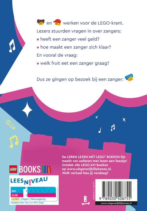 Achterkant van Op bezoek bij... een zanger!