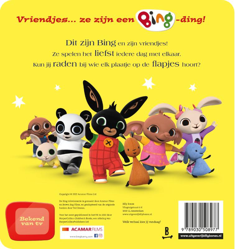 Achterkant van Hallo, Bing!