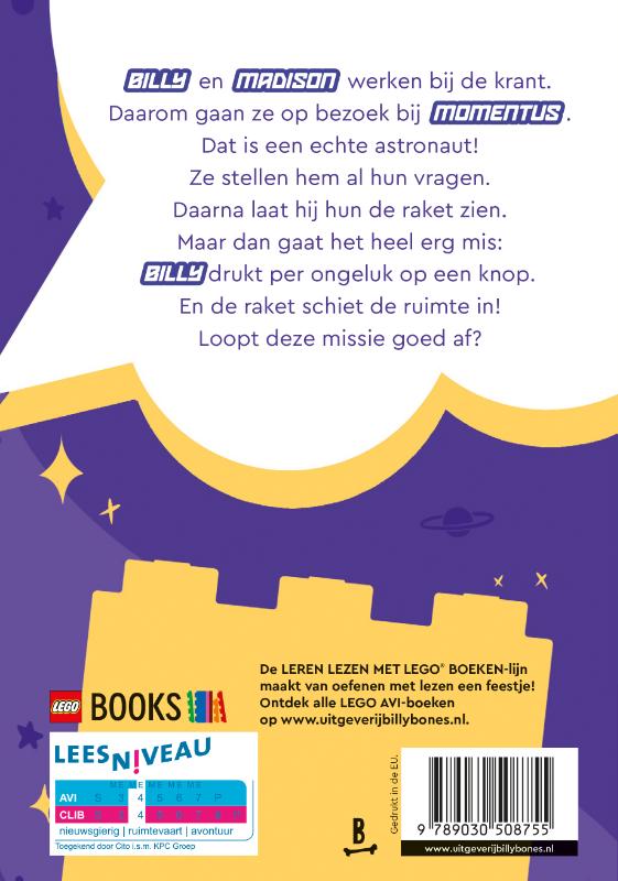 Achterkant van Op bezoek bij... een astronaut!