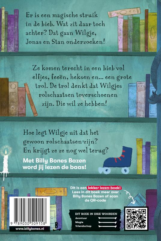 Achterkant van Trol op toverschoenen