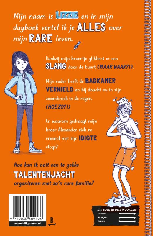 Achterkant van Hoe issie, Lizzie? Slangen, sieraden en ander gesukkel