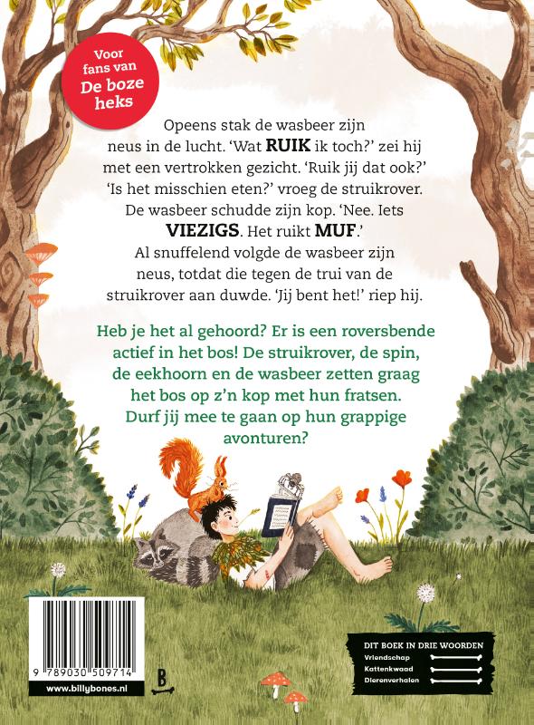 Achterkant van De avonturen van de struikrovers