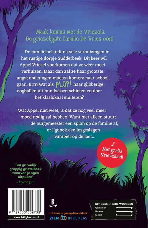 Achterkant van De griezeligste familie De Vries ooit
