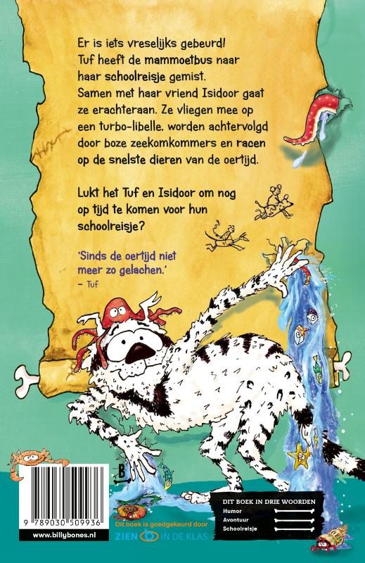 Achterkant van Tuf en het beste schoolreisje ooit