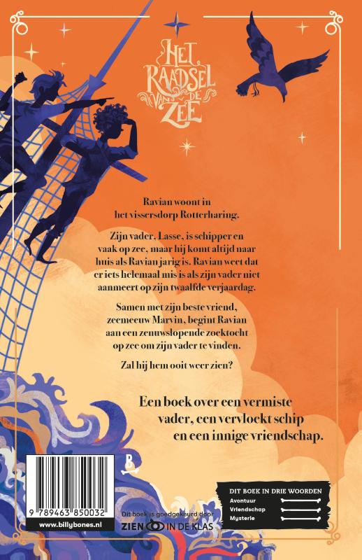 Achterkant van Het raadsel van de zee