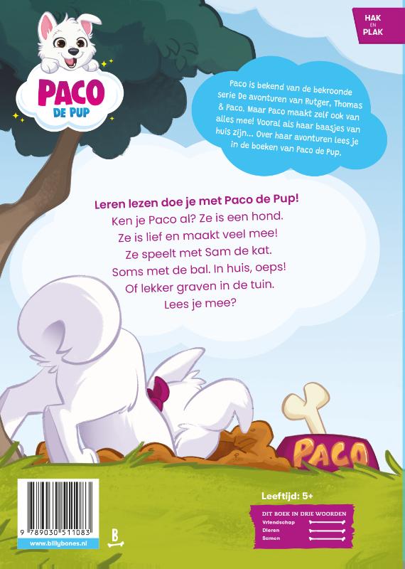 Achterkant van Ik lees met Paco