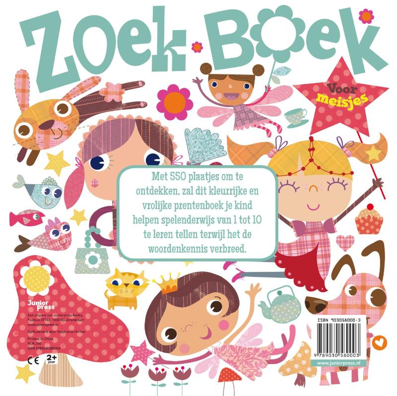 Achterkant van Zoek boek