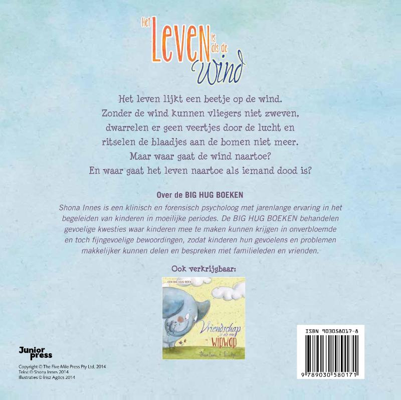 Achterkant van Het leven is als de wind