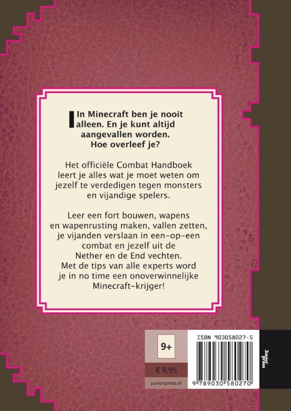 Achterkant van Combat handboek
