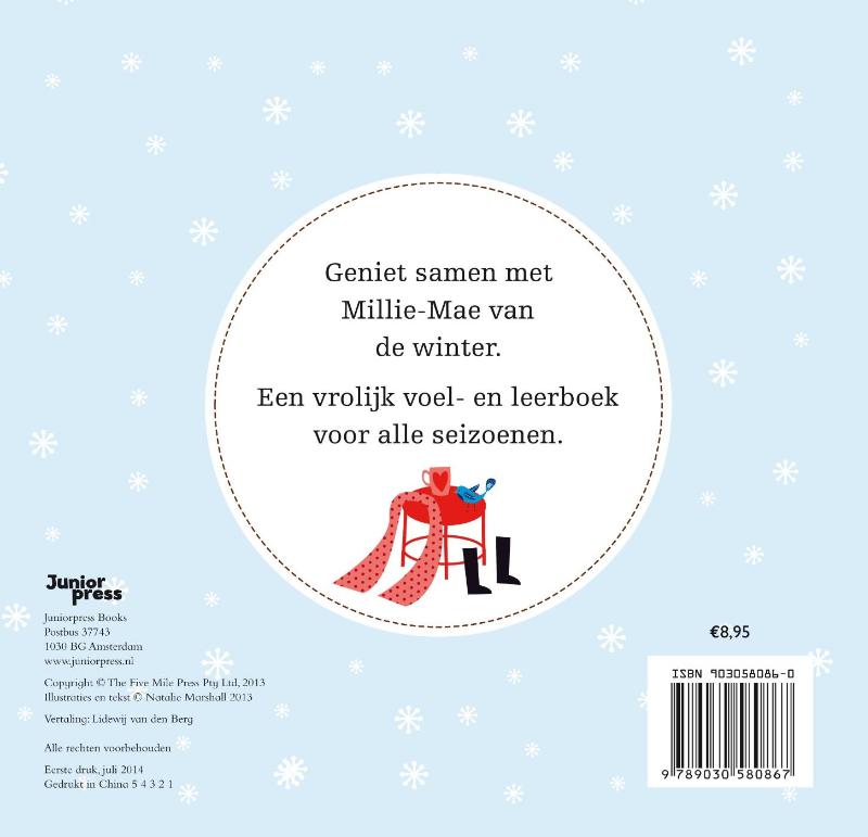Achterkant van In de winter