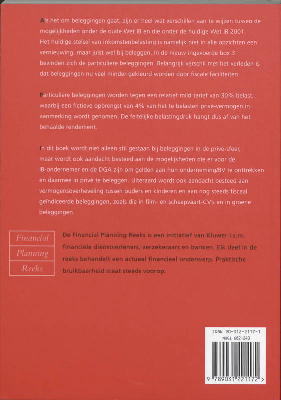 Achterkant van Beleggen in de 21ste eeuw