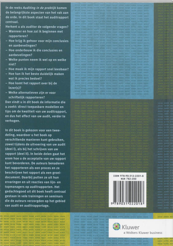 Achterkant van Het auditrapport