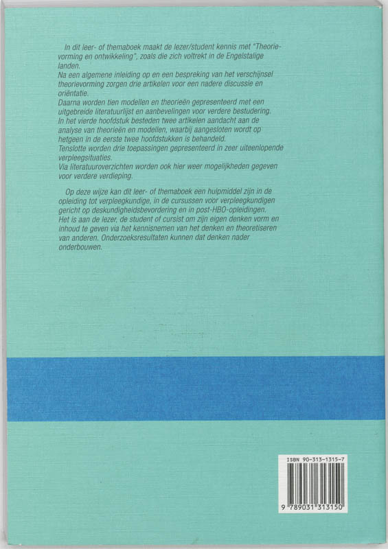 Achterkant van Verpleegkunde in perspectief