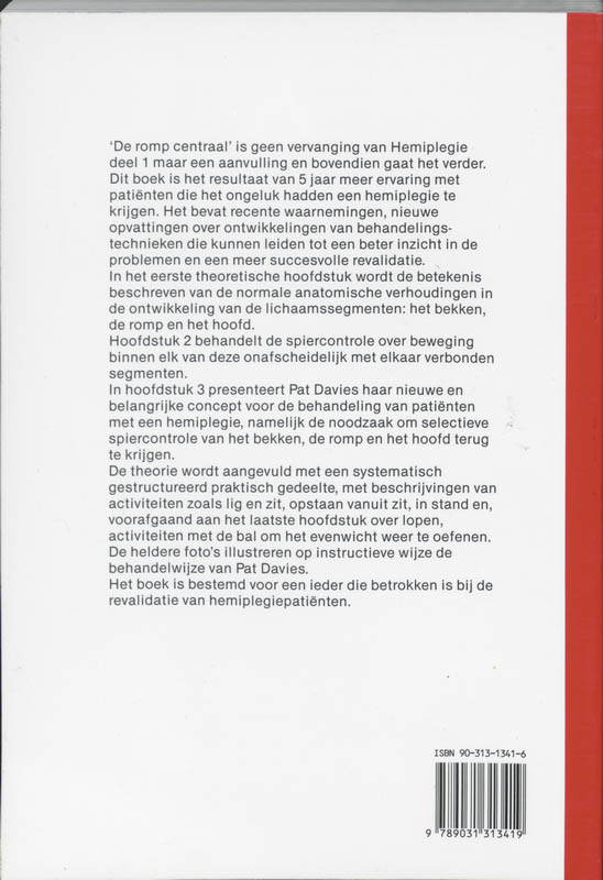 Achterkant van Hemiplegie 2 de romp centraal
