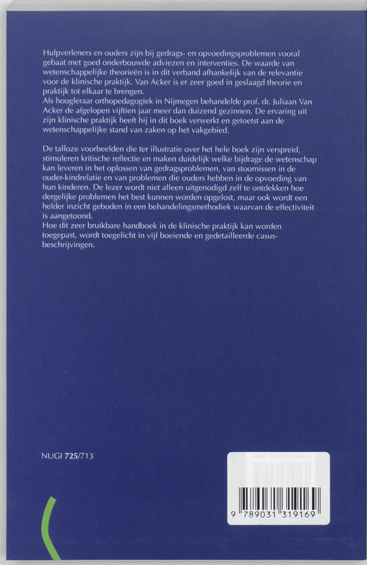 Achterkant van Gedrags- en opvoedingsproblemen