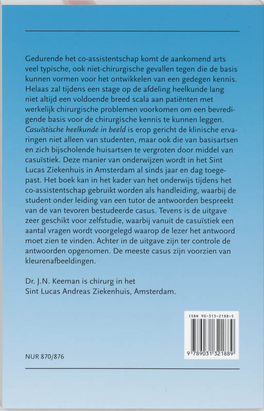 Achterkant van Casuistische heelkunde in beeld