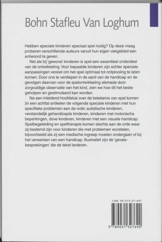 Achterkant van Speciaal spel voor speciale kinderen
