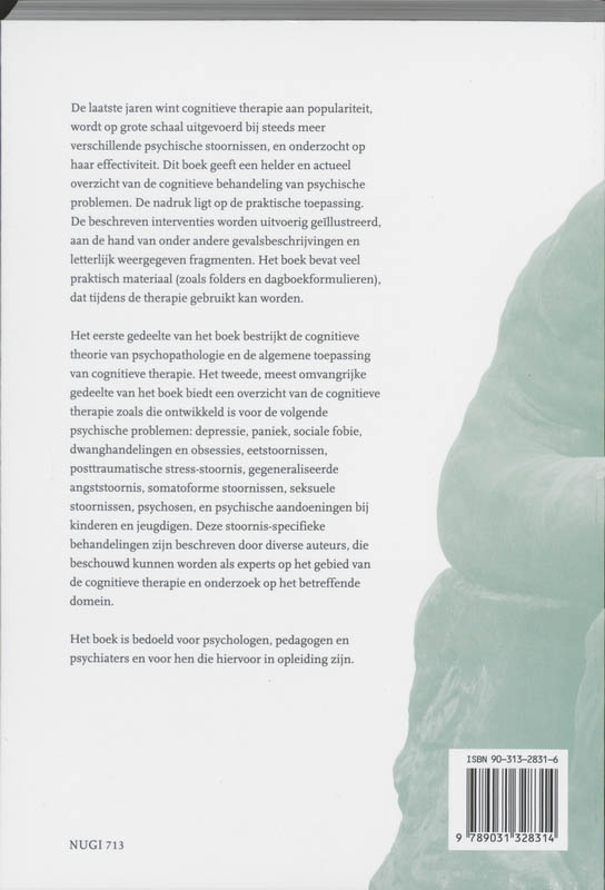 Achterkant van Cognitieve therapie
