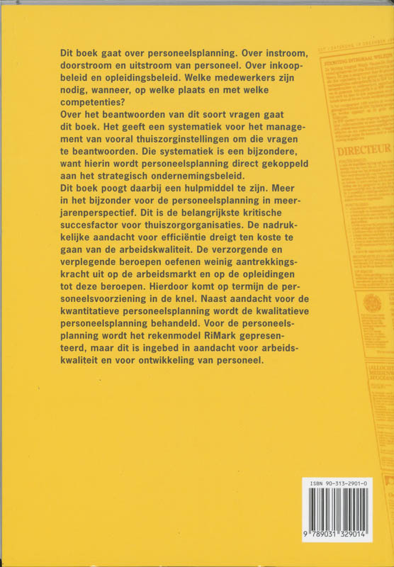 Achterkant van I De algemene thuiszorg