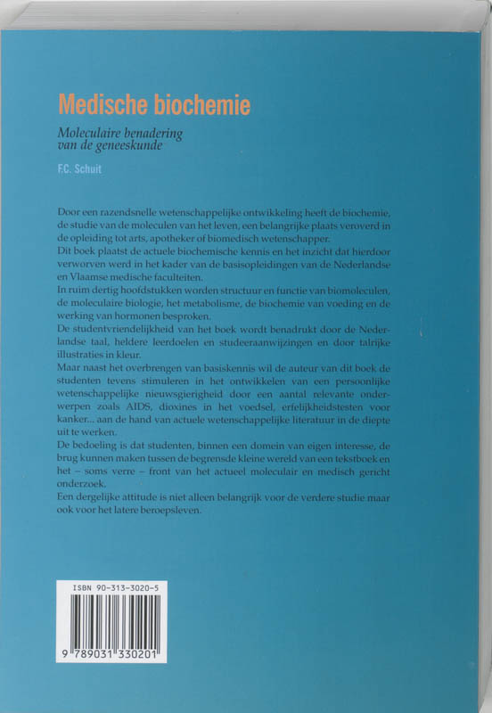 Achterkant van Medische biochemie