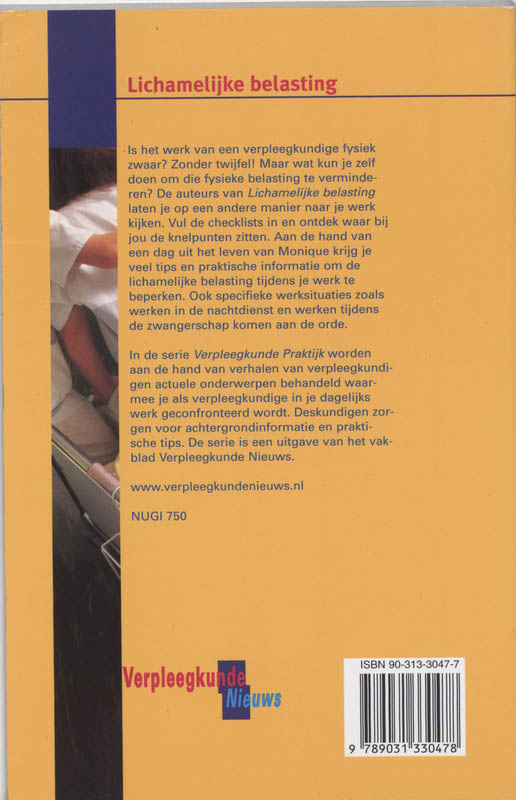 Achterkant van Lichamelijke belasting en burnout