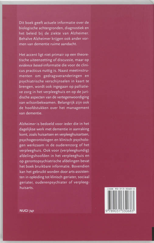 Achterkant van Alzheimer