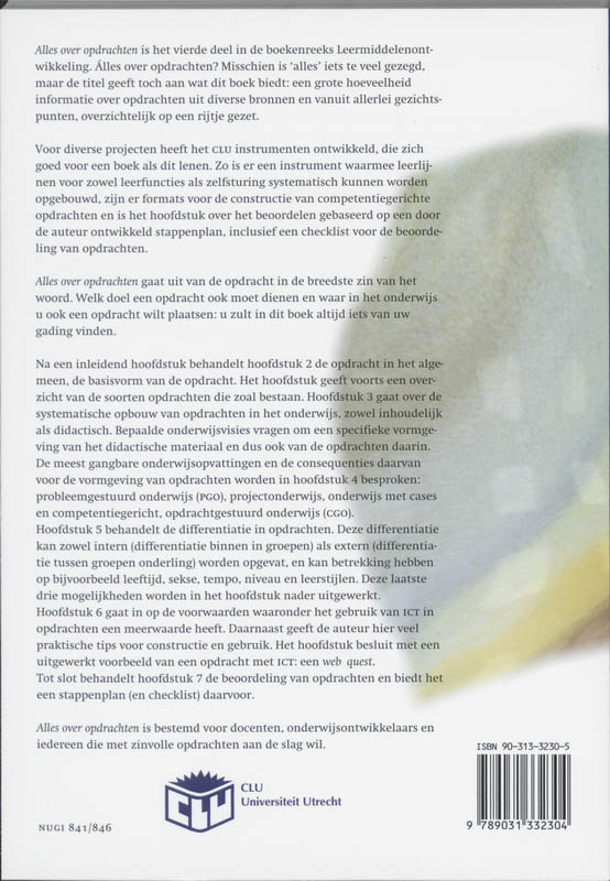 Achterkant van Alles over opdrachten