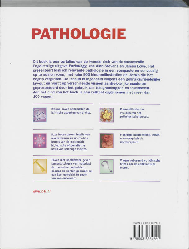 Achterkant van Pathologie