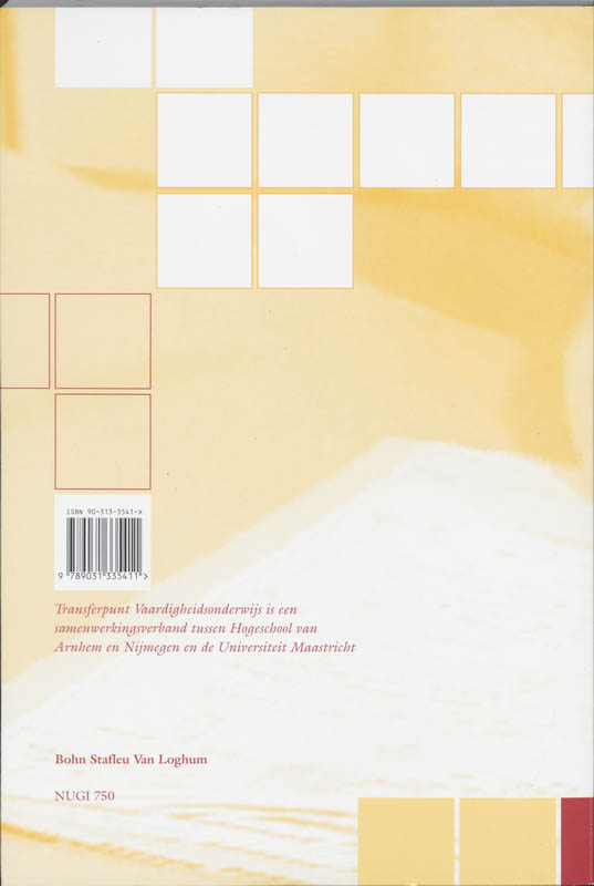 Achterkant van Werkcahier
