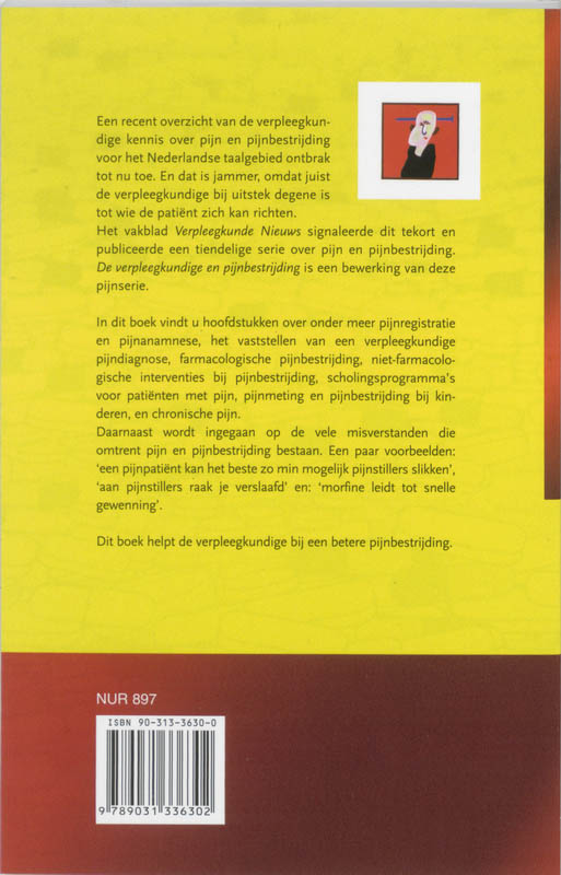 Achterkant van De verpleegkundige en pijnbestrijding