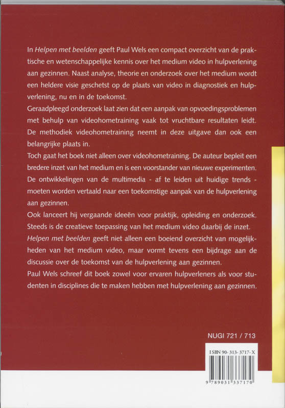 Achterkant van Helpen met beelden