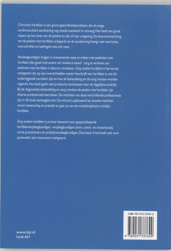 Achterkant van Zorg rondom hartfalen