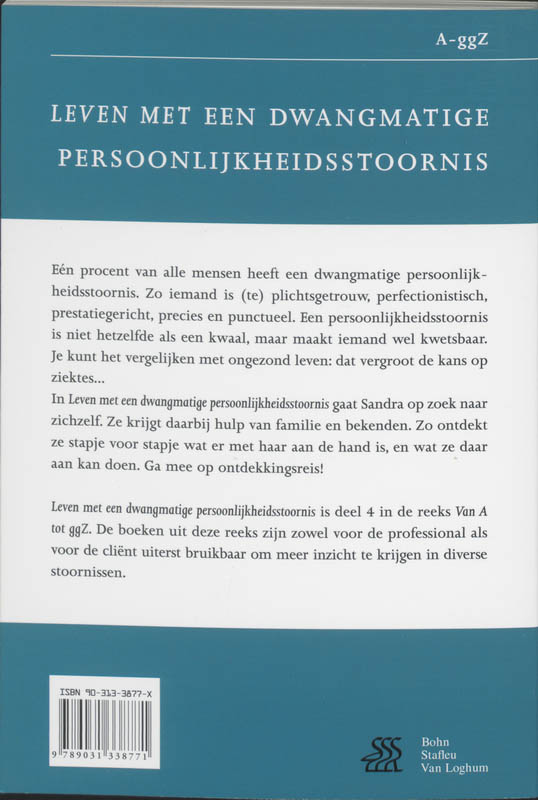 Achterkant van Leven met een dwangmatige persoonlijkheidsstoornis