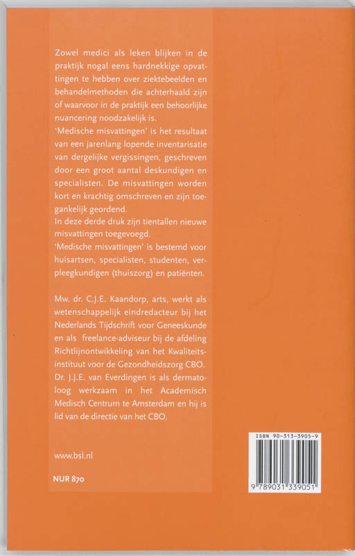 Achterkant van Medische misvattingen