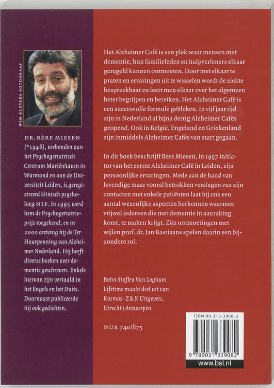 Achterkant van Het Alzheimer Cafe