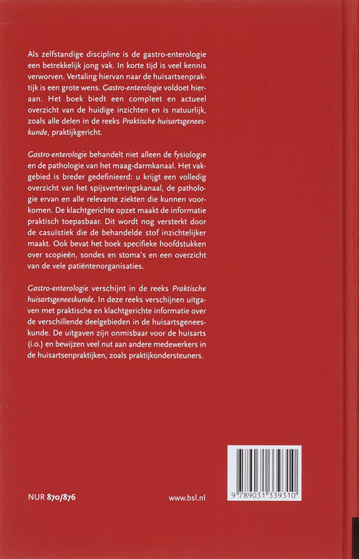 Achterkant van Gastro-enterologie