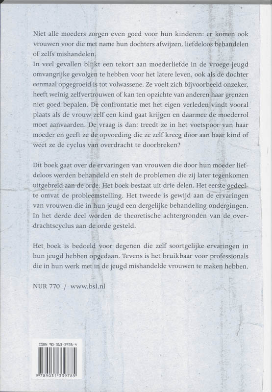 Achterkant van Een gat in je ziel