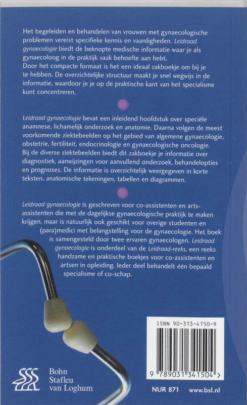 Achterkant van Leidraad gynaecologie