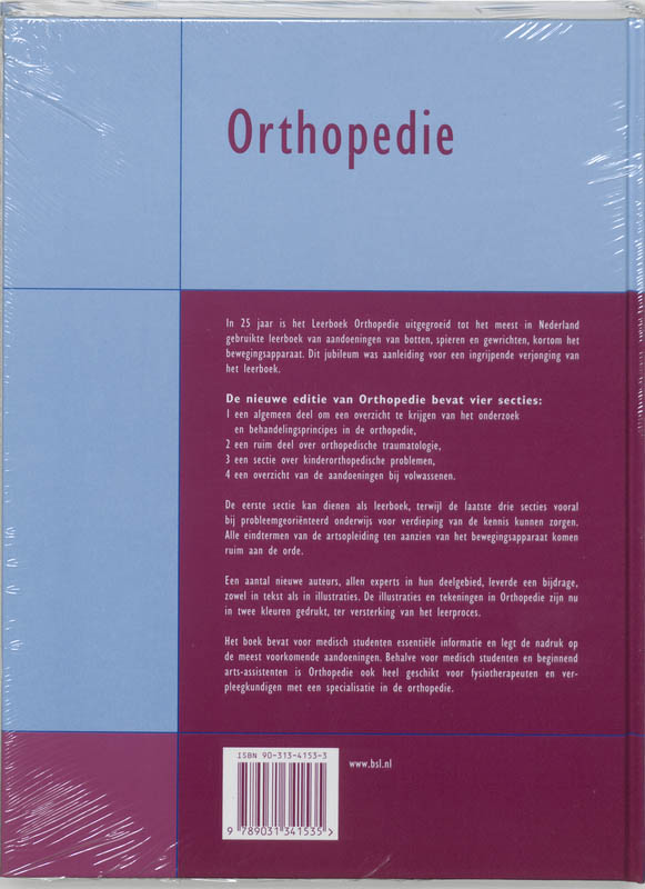 Achterkant van Orthopedie