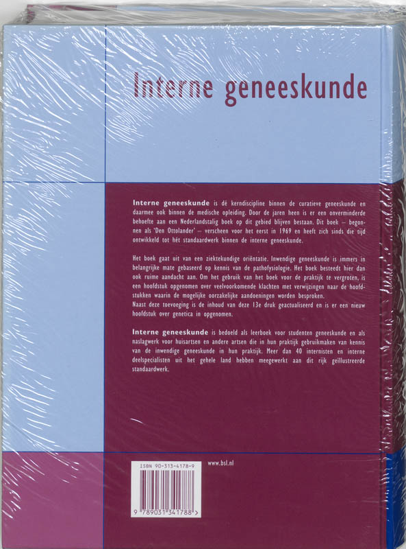Achterkant van Interne geneeskunde