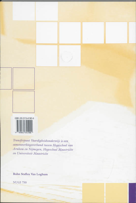 Achterkant van Werkcahier