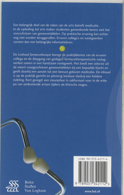 Achterkant van Leidraad farmacotherapie