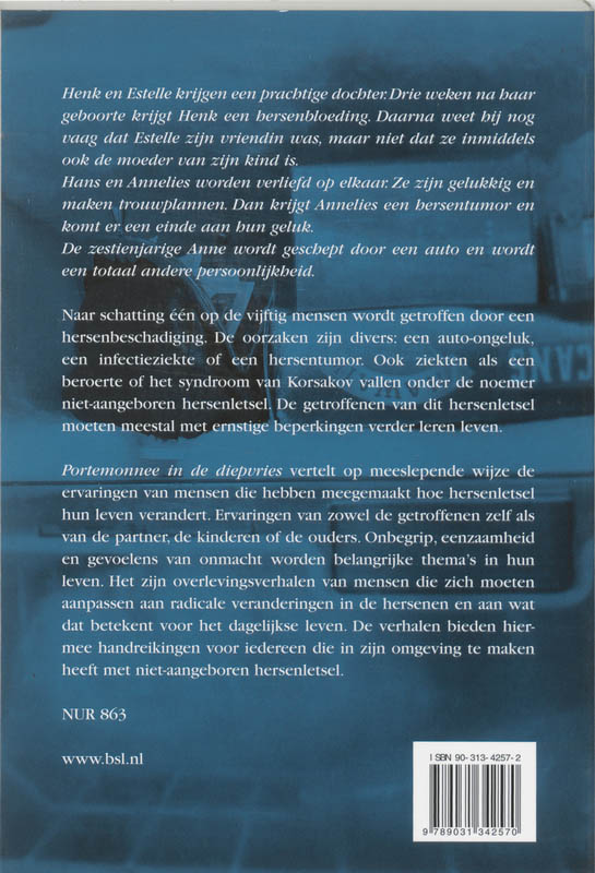 Achterkant van Portemonnee in de diepvries
