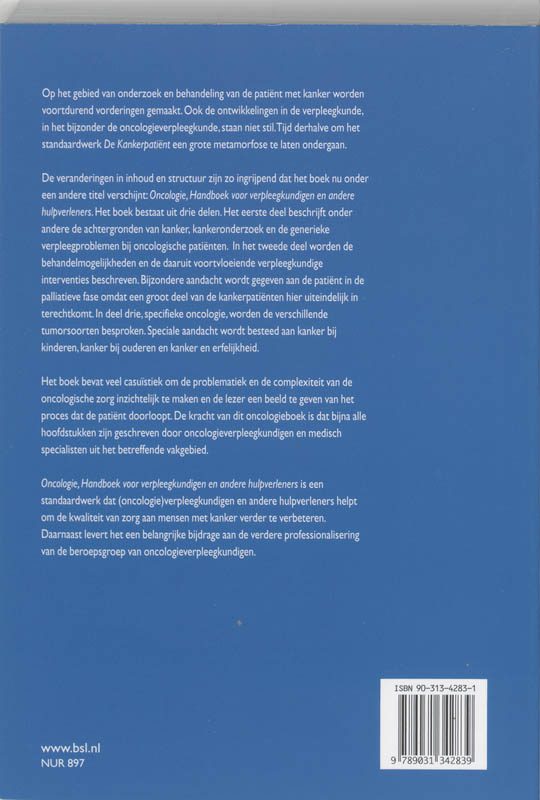 Achterkant van Oncologie