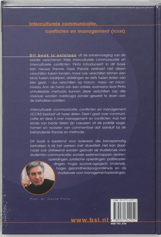Achterkant van Interculturele communicatie, conflicten en management (ICCM)